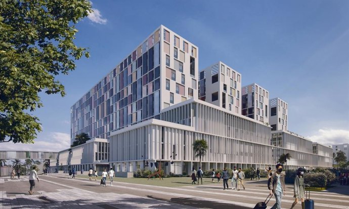 Archivo - Imagen del nuevo hospital de Málaga