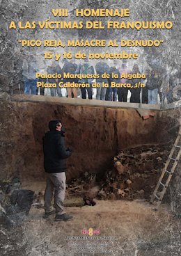 Cartel del VIII Homenaje a las Víctimas del Franquismo organizado por el Ayuntamiento de Sevilla.