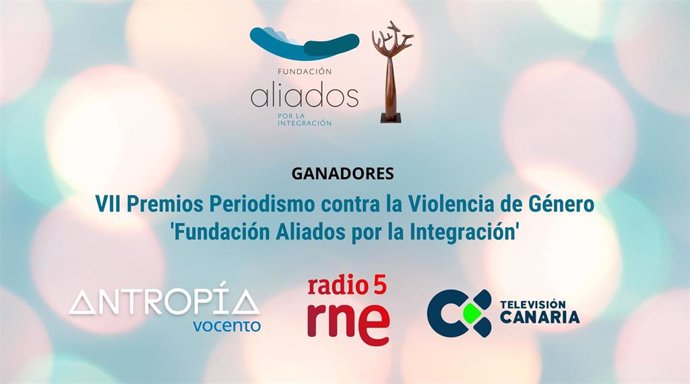 Vocento, Radio 5 y Televisión Canaria, VII Premios de Periodismo contra la Violencia de Género 'Fundación Aliados'