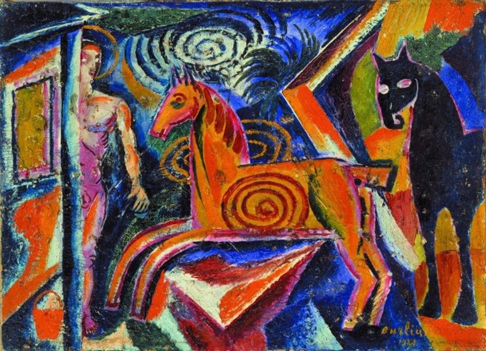 Obra expuesta en la muestra del Thyssen sobre el arte ucraniano de vanguardia
