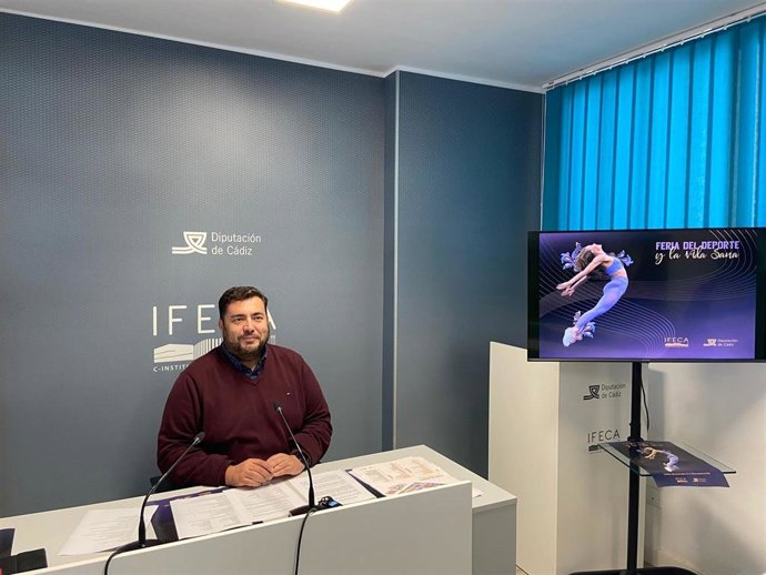 Jaime Armario, durante la presentación de la Feria del Deporte y la Vida Sana
