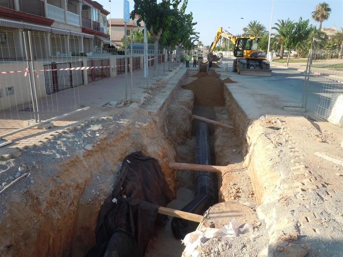 El canal del Campo de Cartagena se encuentra fuera de servicio por labores ordinarias de conservación y limpieza