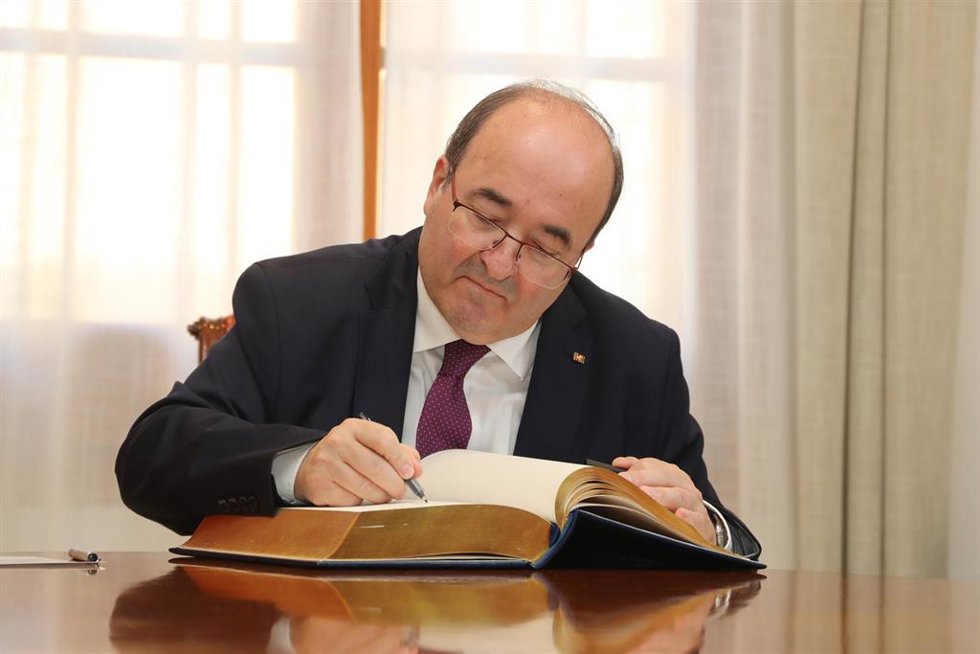 El ministro de Cultura y Deporte, Miquel Iceta