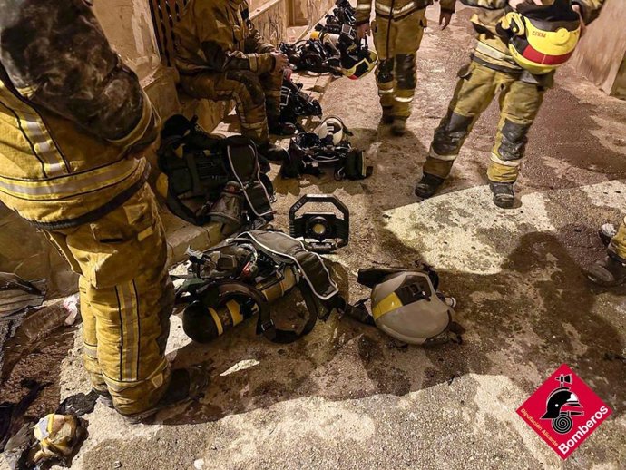 Vivienda incendiada en Villena