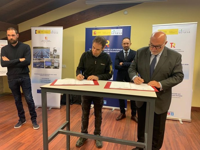 Firma del acuerdo para la modernización de regadíos