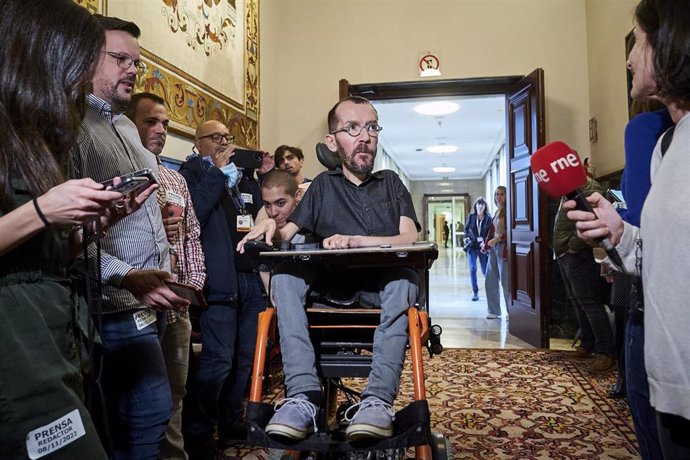 El portavoz de Unidas Podemos en el Congreso, Pablo Echenique