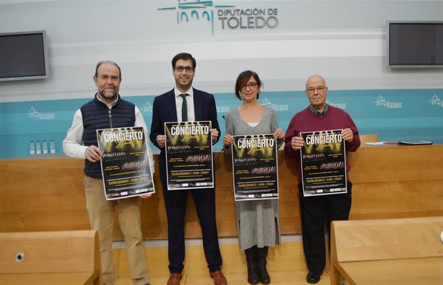 Presentación del concierto benéfico que se celebrará el próximo sábado en Sonseca a beneficio de la Asociación de afectados por cáncer de Sonseca y comarca.