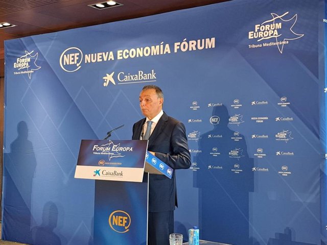 El presidente de la CEV, Salvador Navarro, en el Nueva Economía Forum