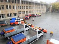 Cerca de 200 efectivos y medio centenar de vehículos, dispuestos para el Plan de Nevadas del Ayuntamiento de Logroño