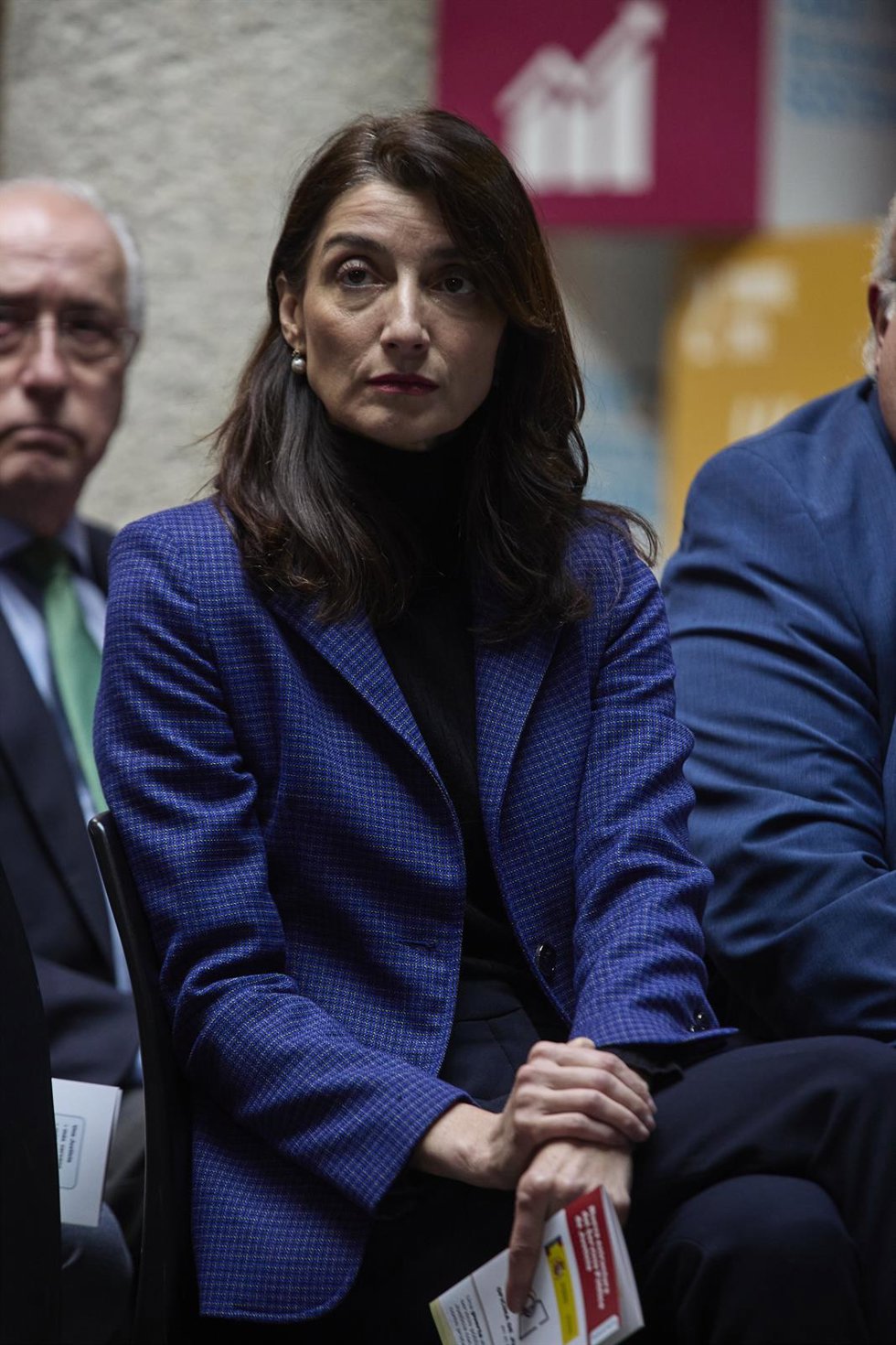 La ministra de Justicia, Pilar Llop, durante la presentación del proyecto de las Oficinas de Justicia en los municipios, en la sede de la FEMP, a 11 de noviembre de 2022, en Madrid (España). El Ministerio de Justicia ha inaugurado la puesta en marcha de