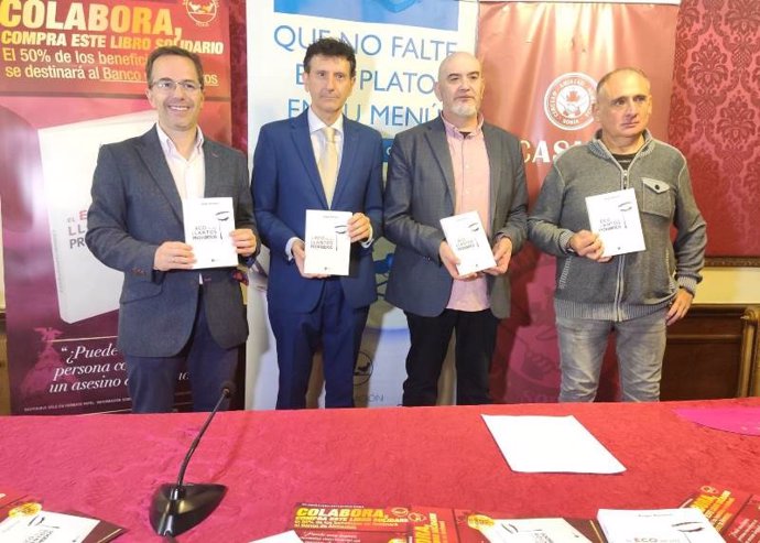 Galparsoro (I), Romera, Millán y Arancón presentan la novela a beneficio del Banco de Alimentos de Soria