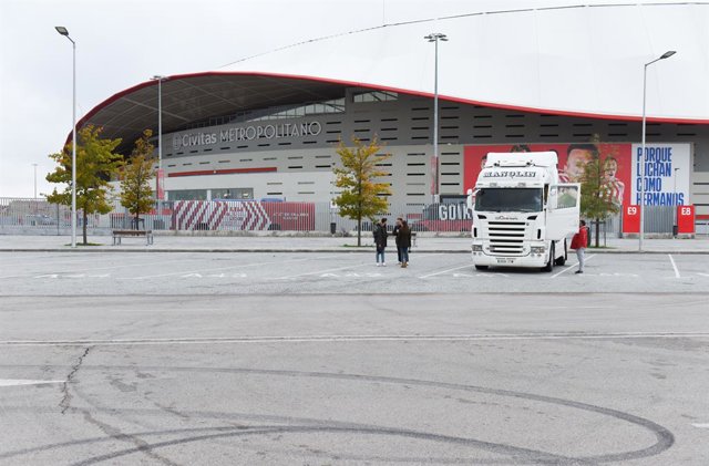 Una tractora durant la vaga de transportistes