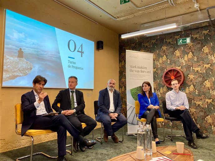 El equipo de Minsait en la presentación de su informe 'Ascendant Madurez digital'
