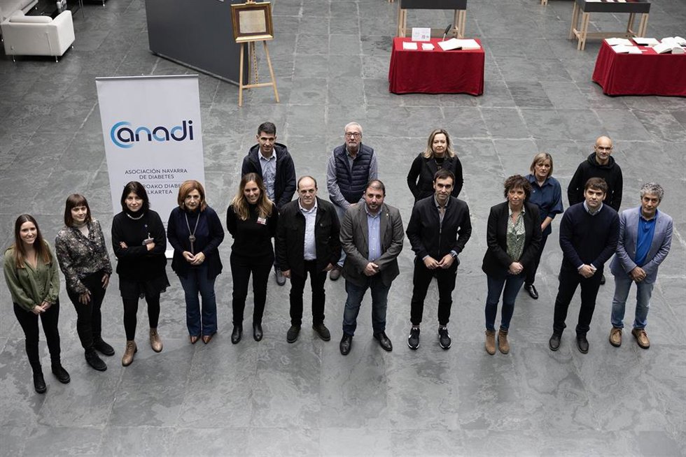 Acto en el Parlamento de Navarra.
