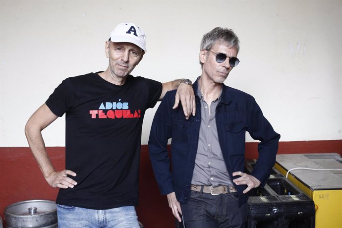 Archivo - Alejo Stivel y Ariel Rot, del grupo Tequila, presentan su próximo concierto que tendrá lugar el 25 de septiembre en el Wizink Center de Madrid