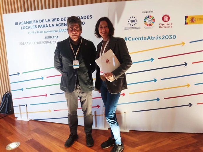 El delegado de Presidencía de la Diputación de Córdoba, Rafael Llamas, en las jornadas 'Liderazgo municipal con la Agenda 2030'.
