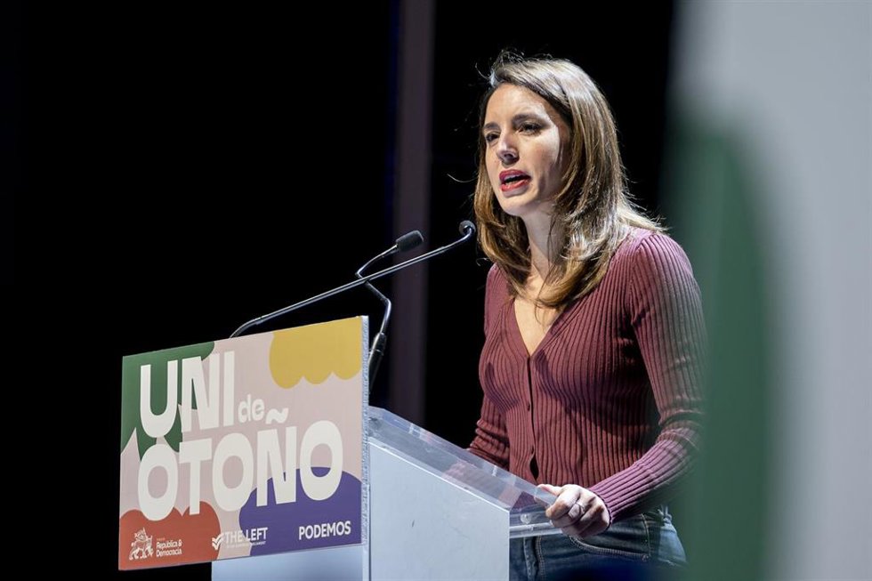 La ministra de Igualdad, Irene Montero.