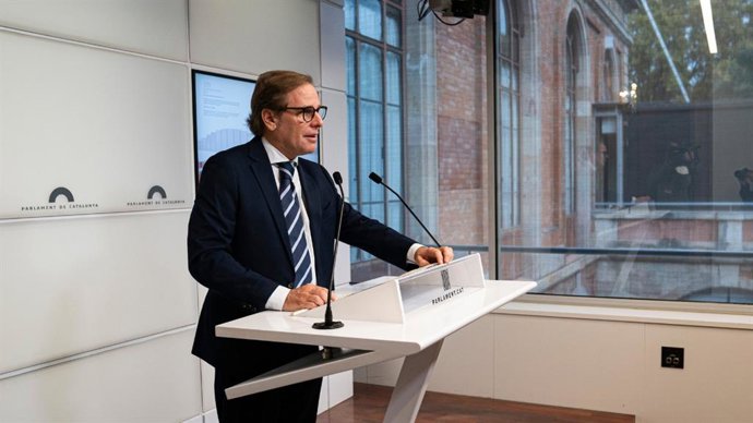 El portaveu de Vox al Parlament, Joan Garriga