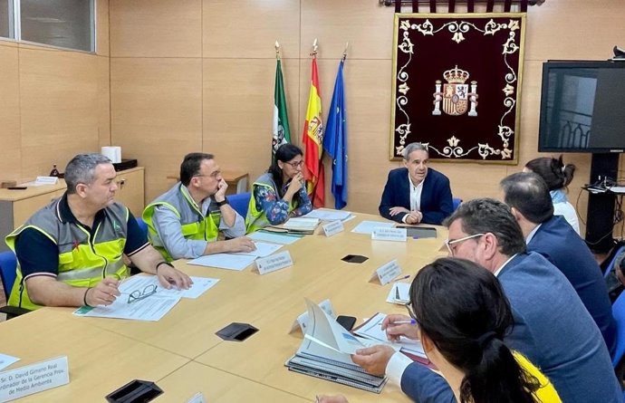 Primera jornada del simulacro de contaminación de litoral en la Bahía de Cádiz