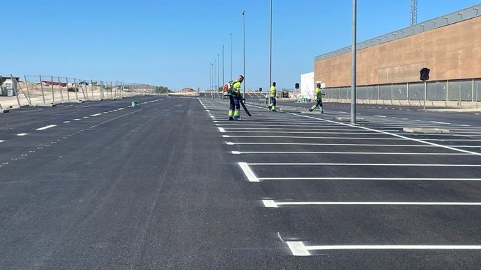 Exterior del campo de fútbol de La Victoria