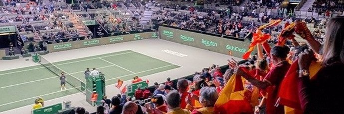 La sede de la Davis Cup by Rakuten Final 8 tendrá libre acceso el domingo 20 de 15h a 19h para vivir el entrenamiento de Croacia y España.