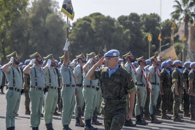 Archivo - Acto de despedida a los integrantes de la misión Libre Hidalgo en la base militar de Viator (Almería)