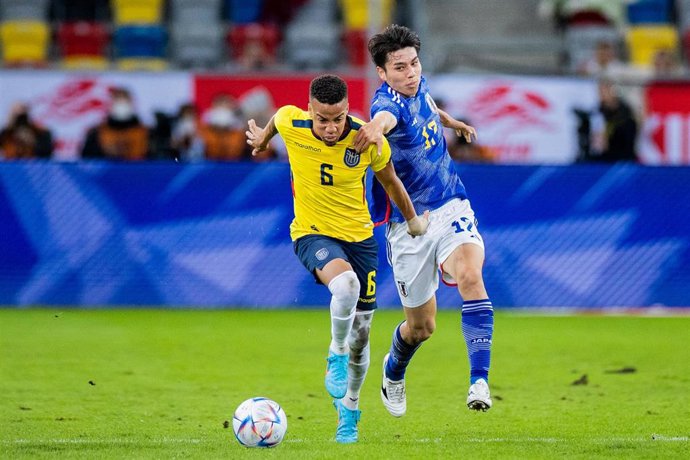 Archivo - Byron Castillo durante el amistoso ante Ecuador y Japón