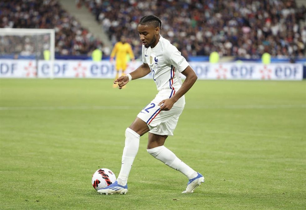Archivo - Christopher Nkunku durante un partido de la selección francesa 