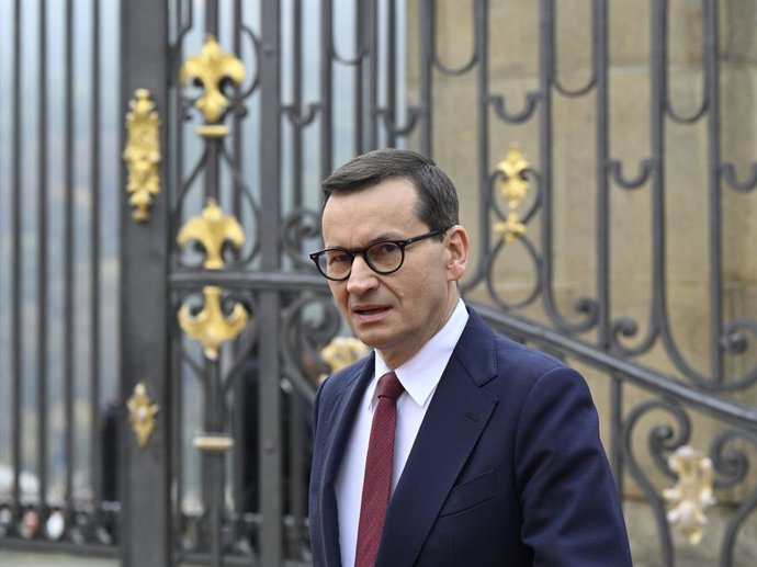Archivo - El primer ministro de Polonia, Mateusz Morawiecki, en Praga