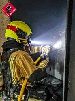 Incendio de nave en Petrer