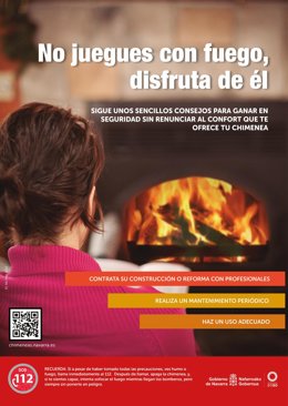 El Gobierno de Navarra lanza este miércoles una campaña para fomentar el uso y el mantenimiento adecuado de las chimeneas.