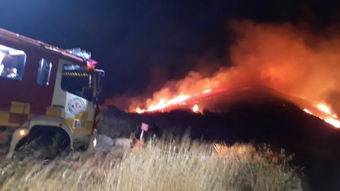 Incendio declarado en Benahavís