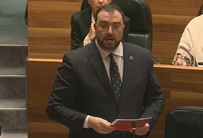 El presidente del Principado, Adrián Barbón