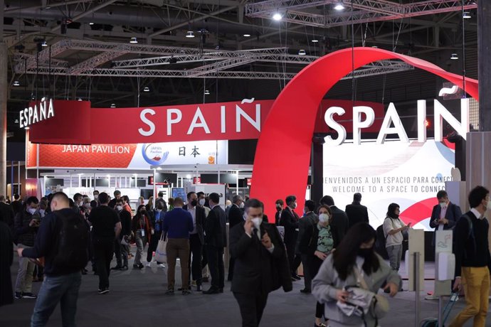 Archivo - Pabellón de España en la edición 2022 del Mobile World Congress