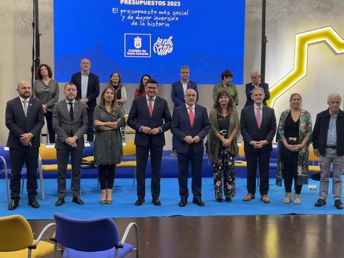 Presentación del presupuesto 2023 del Cabildo de Gran Canaria