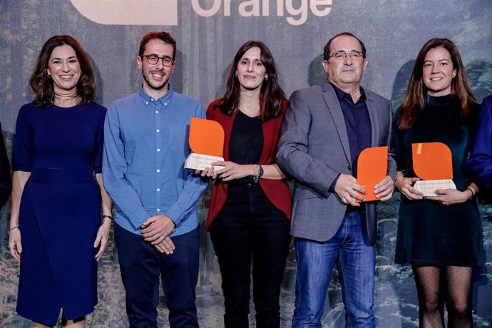Ganadores de la II edición de los Premios Periodismo y Sostenibilidad de Orange