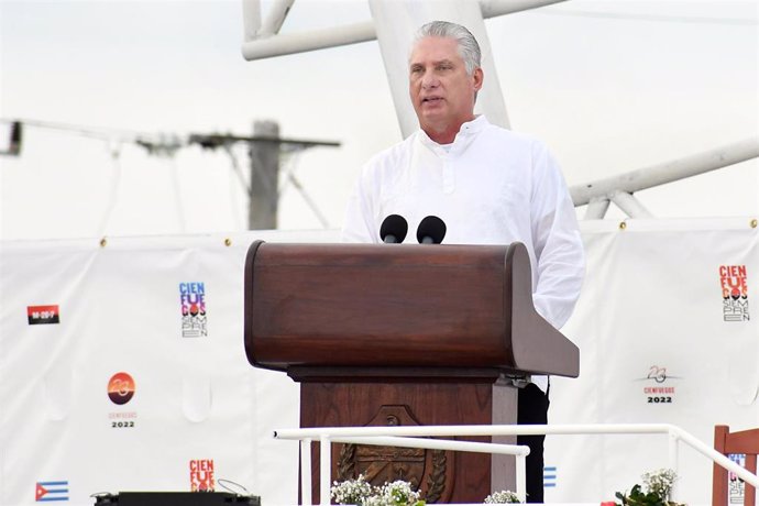 Archivo - El presidente de Cuba, Miguel Díaz-Canel