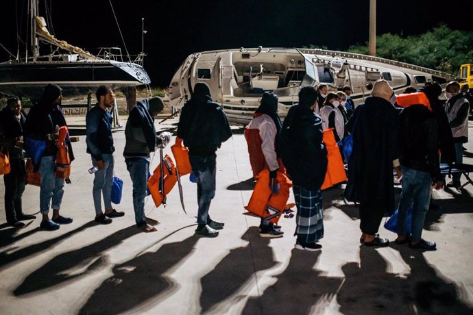 Migrantes llegados a las costas de Italia