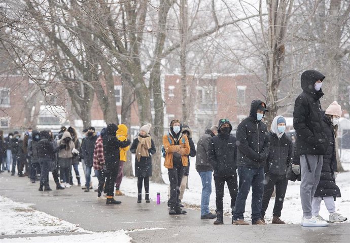 Archivo - Pruebas de detección de coronavirus en Canadá