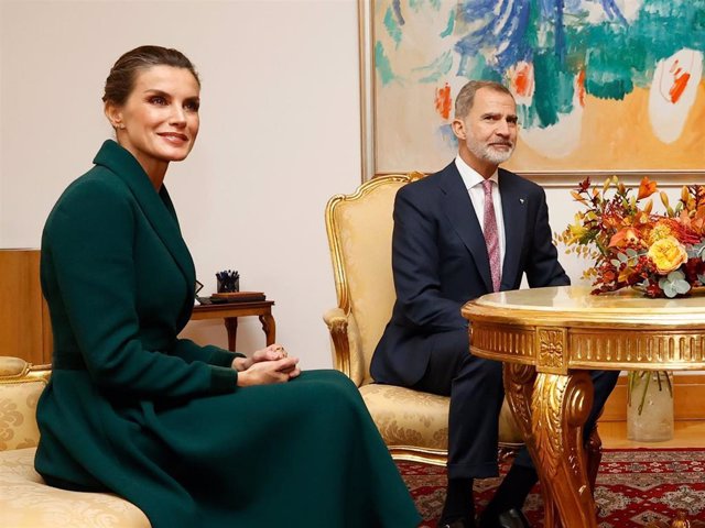 Don Felipe VI y Doña Letizia junto al presidente de la República, Zoran Milanovic, y la primera dama, Sanja Music Milanovic