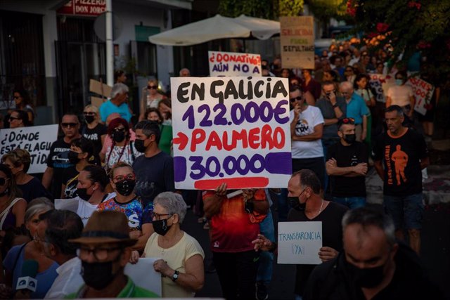 Afectados por la erupci n en La Palma convocan una caravana de