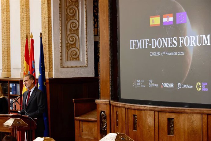 El Rey Felipe VI interviene en el Foro Científico Empresarial en Zagreb