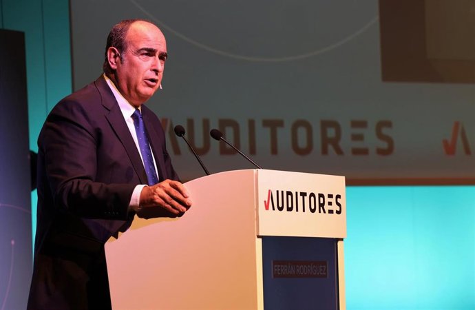 El presidente del Instituto de Censores Jurados de Cuentas de España (ICJCE), Ferrán Rodríguez, drante la inauguración del XXV Congreso Nacional de Auditoría, celebrado en BIlbao