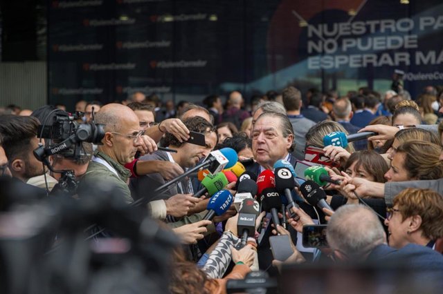 El presidente de la Asociación Valenciana de Empresarios (AVE), Vicente Boluda, este jueves en Barcelona