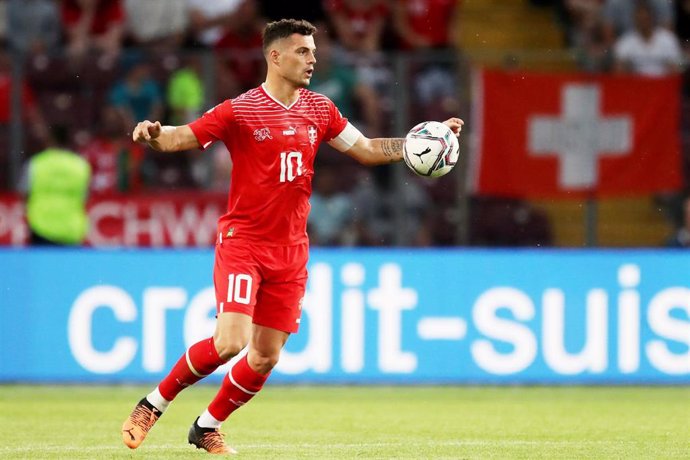 Archivo - Granit Xhaka con Suiza