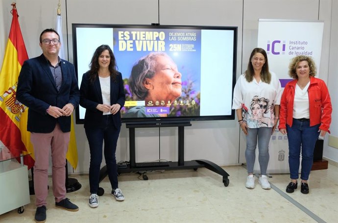 Presentación de la campaña institucional del Gobierno de Canarias con motivo del 'Día Internacional de la eliminación de la violencia contra las mujeres'