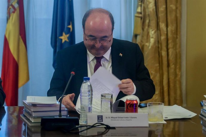 El ministro de Cultura y Deporte, Miquel Iceta