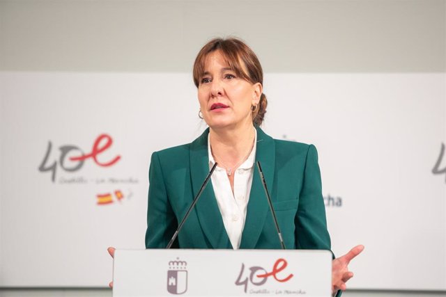 La portavoz del Gobierno de Castilla-La Mancha, Blanca Fernández