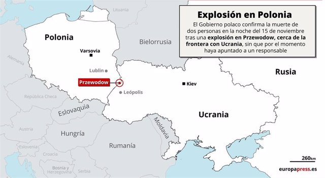 Explosión en Polonia.