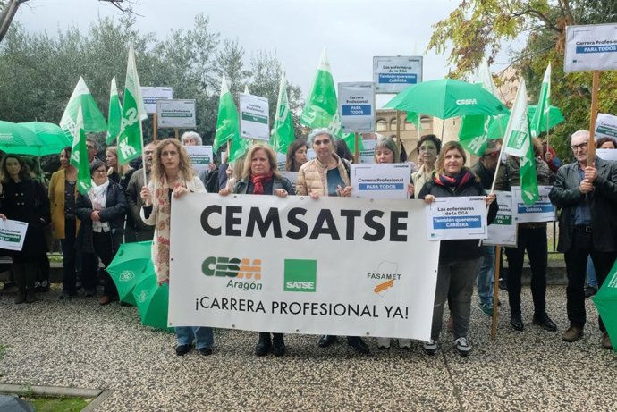 CEMSATSE reclama en las Cortes de Aragón el desbloqueo de la carrera profesional sanitaria, paralizada hace 12 años.